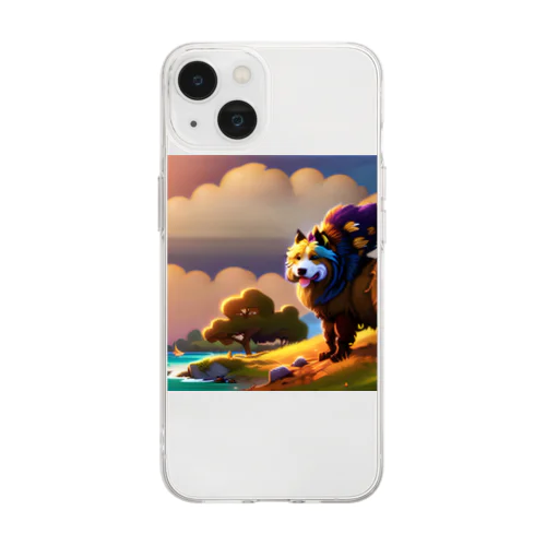 アートウィズワンちゃん Soft Clear Smartphone Case