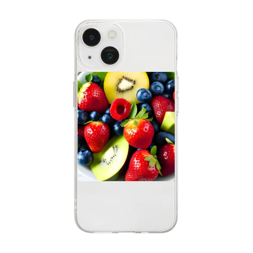 美味しそうな果物のグッズ Soft Clear Smartphone Case