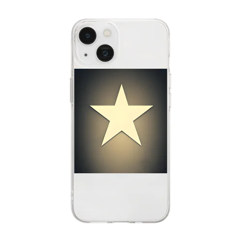 星のイラストグッズ Soft Clear Smartphone Case