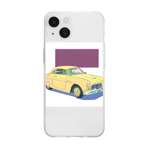 クラシックカー Soft Clear Smartphone Case