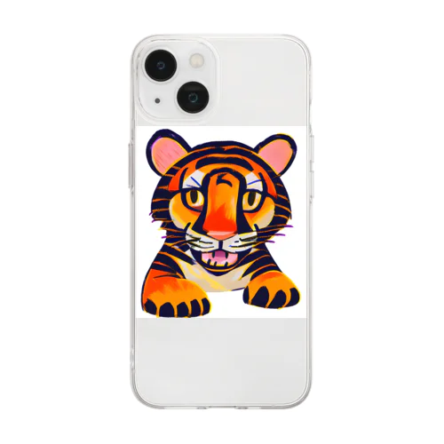 タイガー Soft Clear Smartphone Case