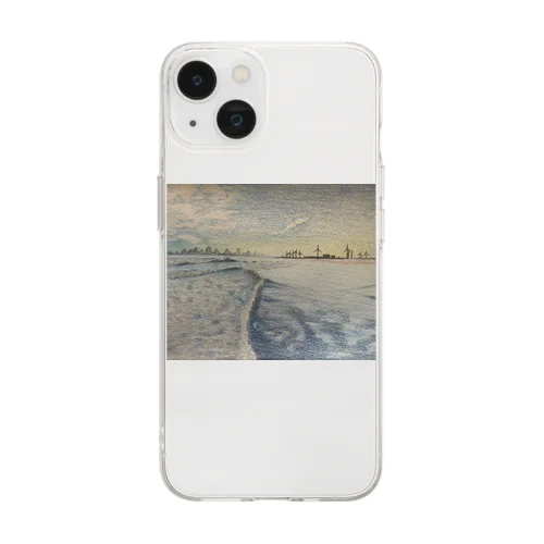 あの日の海 Soft Clear Smartphone Case