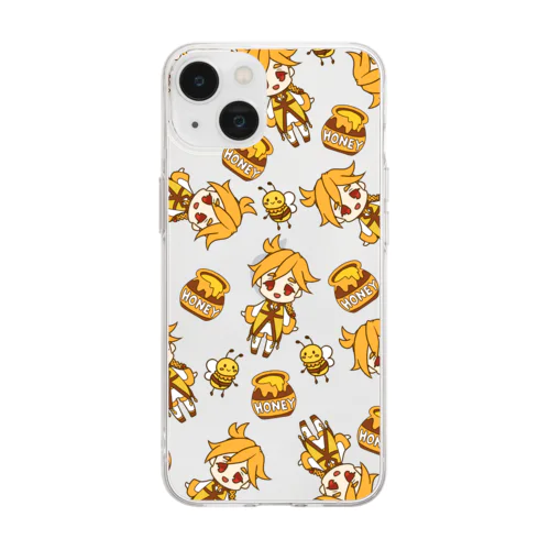 はちみつくん Soft Clear Smartphone Case