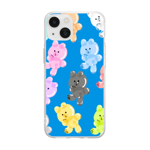 カラフルチューイングマ Soft Clear Smartphone Case