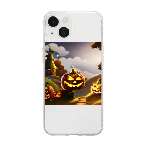 ハローウィン Soft Clear Smartphone Case