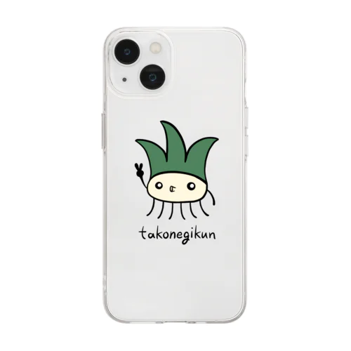 たこねぎくん　takonegikun Soft Clear Smartphone Case