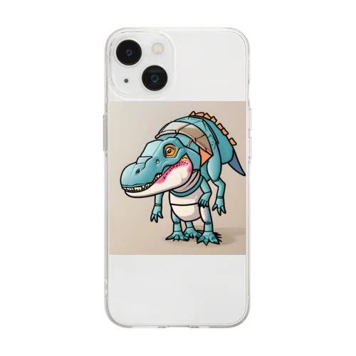 T-Rexアリゲーター Soft Clear Smartphone Case