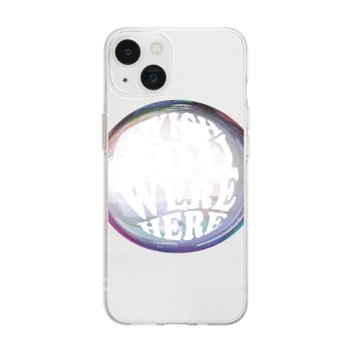 水晶玉のデザイン Soft Clear Smartphone Case