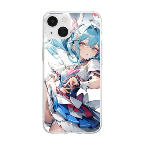 オリジナル光の戦士 Soft Clear Smartphone Case