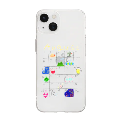 他の人の8月 Soft Clear Smartphone Case