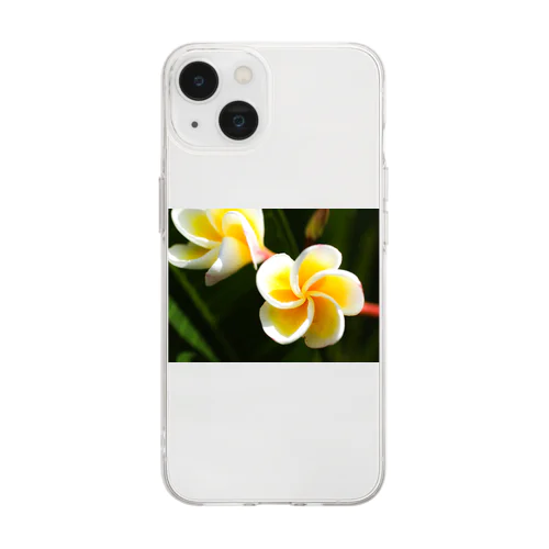 Flower of the Heart　プルメリア Soft Clear Smartphone Case