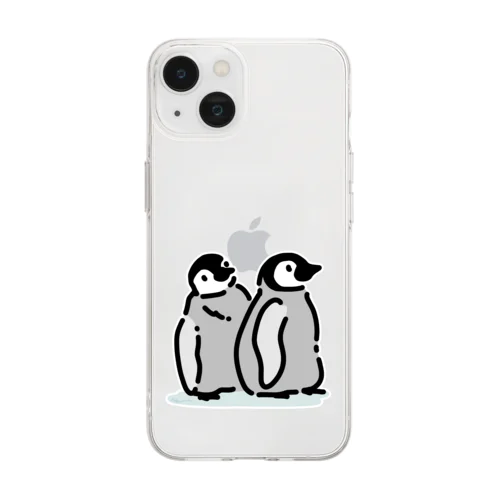 ペンギンの赤ちゃん Soft Clear Smartphone Case