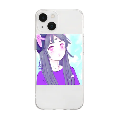 かわいい子 Soft Clear Smartphone Case