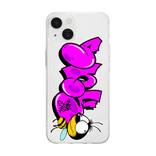 SNK ONE -Happy Bee- Soft Clear Smartphone Case