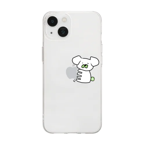 めろんいぬ Soft Clear Smartphone Case