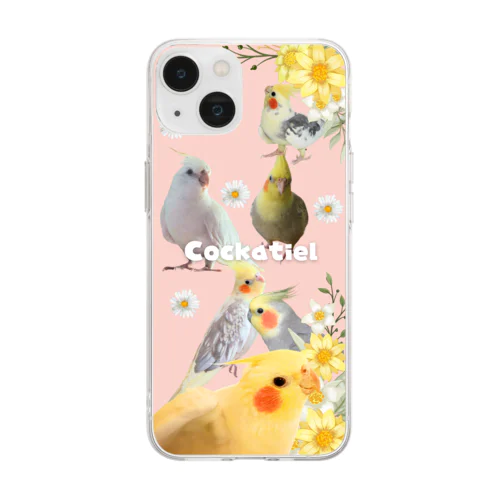 オカメインコ大好き！あなたのおうちの子は？ Soft Clear Smartphone Case