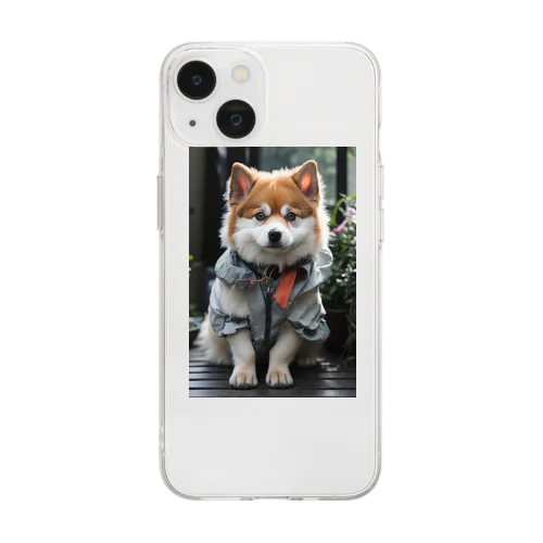 おしゃれな犬 Soft Clear Smartphone Case