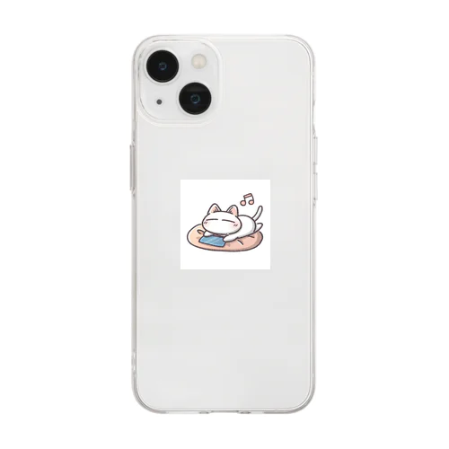 夢見る子猫 Soft Clear Smartphone Case