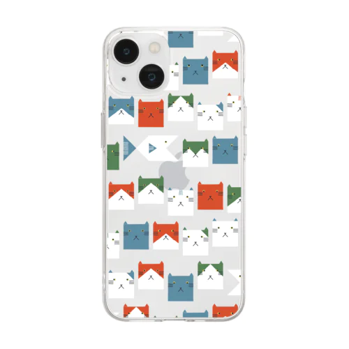 hako-neko [Clear] Soft Clear Smartphone Case