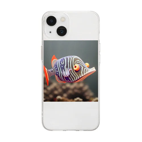 へんな魚 Soft Clear Smartphone Case