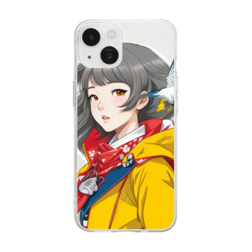 大正レトロJYOSI　レイナ Soft Clear Smartphone Case