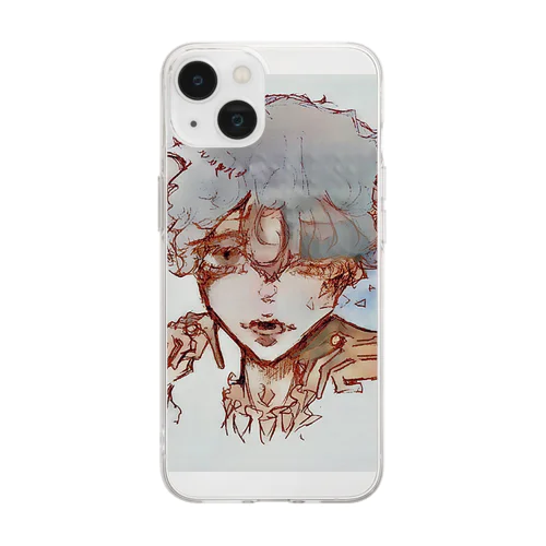 鬼を宿す羊 Soft Clear Smartphone Case