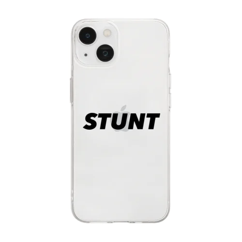 STUNT ロゴアイテム Soft Clear Smartphone Case