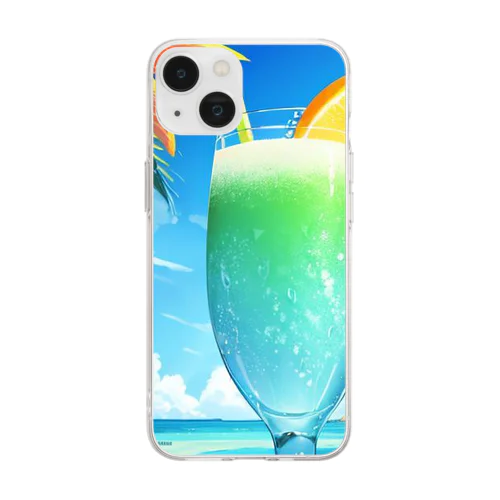 トロピカルジュース Soft Clear Smartphone Case