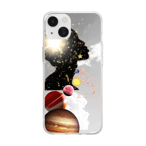 Universe is my home Soft Clear Smartphone Case