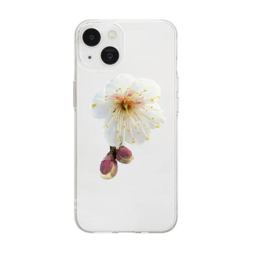 白。 Soft Clear Smartphone Case