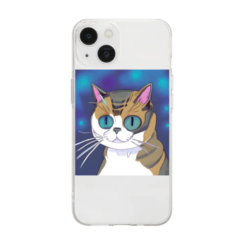 ターミネーター猫 Soft Clear Smartphone Case