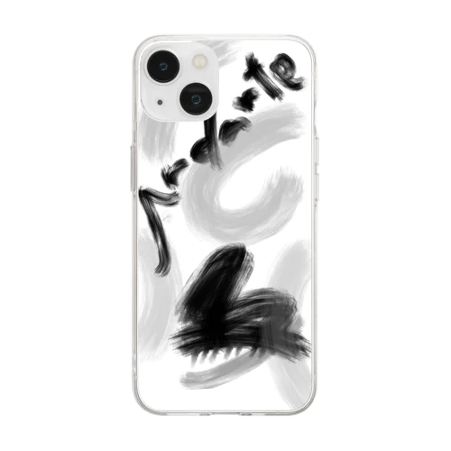 ピアノ Soft Clear Smartphone Case