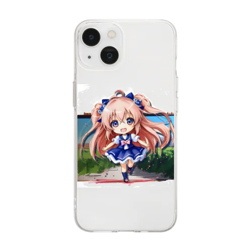 爆走ガール Soft Clear Smartphone Case