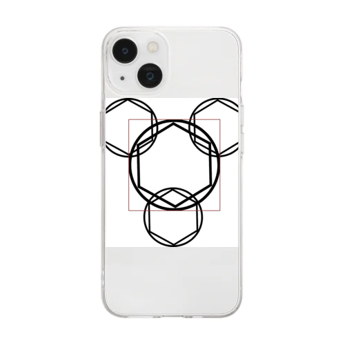 ケトル模様 Soft Clear Smartphone Case