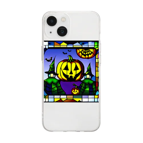 ハッピー・ハロウィン Soft Clear Smartphone Case