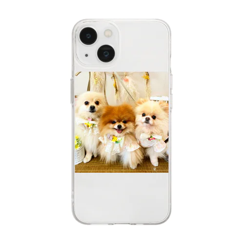 Pomeranianlovers　ポメラニアン Soft Clear Smartphone Case