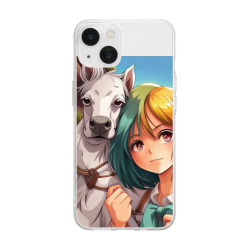 りおとダッシュ Soft Clear Smartphone Case