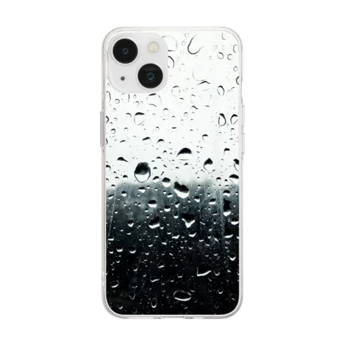 雨 Soft Clear Smartphone Case