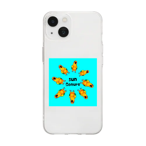 sun conureコガネシリーズ Soft Clear Smartphone Case