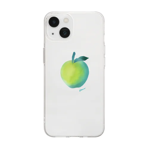 　青りんごクリア Soft Clear Smartphone Case