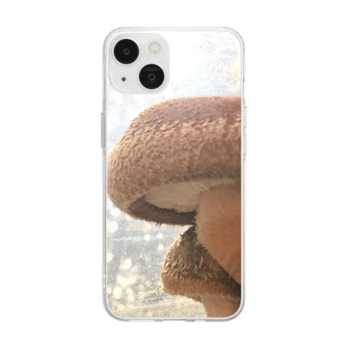 にくあつしいたけ Soft Clear Smartphone Case