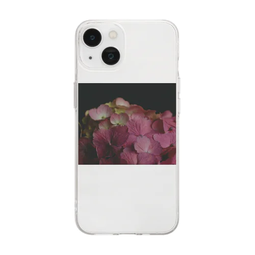 紫陽花 Soft Clear Smartphone Case