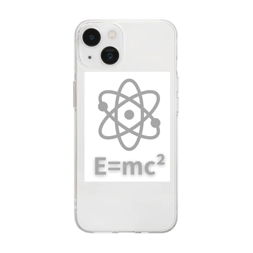 E=mc² ソフトクリアスマホケース