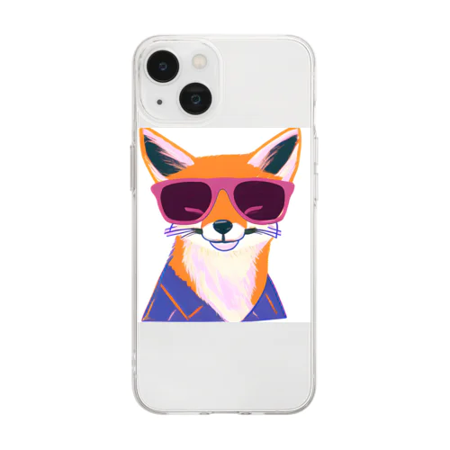 Fashionable Fox Soft Clear Smartphone Case