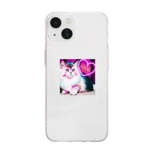 ネコHANI Soft Clear Smartphone Case