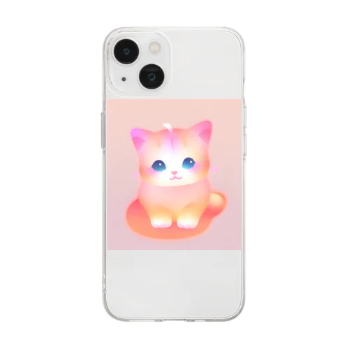 マンチカンちゃん Soft Clear Smartphone Case