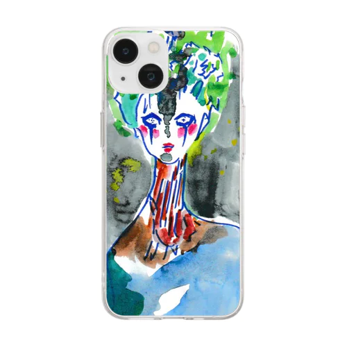 地球人間 Soft Clear Smartphone Case