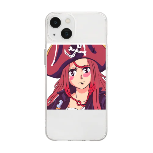 海賊の少女 Soft Clear Smartphone Case