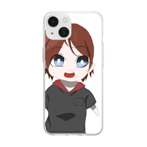 シン・野口君グッズwww Soft Clear Smartphone Case