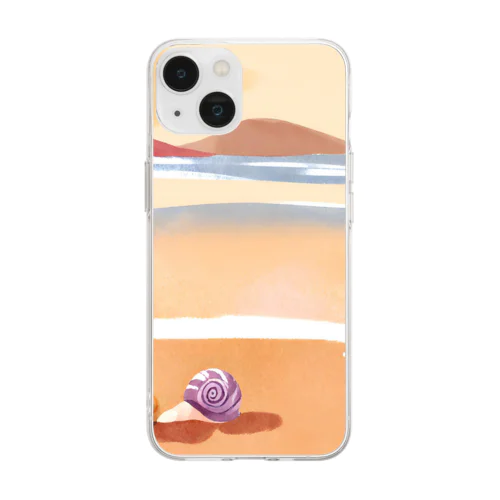 今日も１日お疲れ様🐌 Soft Clear Smartphone Case